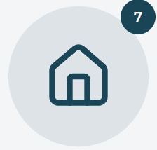 Home button showing alert count